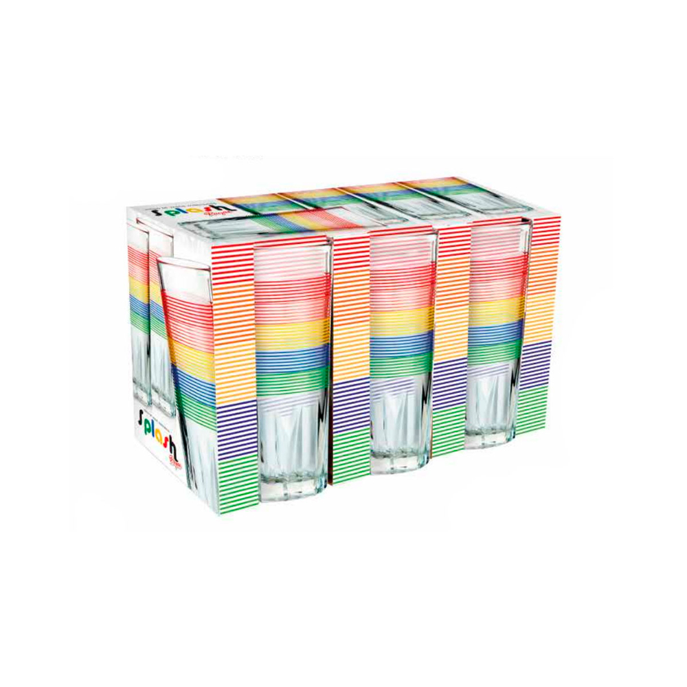 Juego Vasos Rayas 6 Piezas MICA